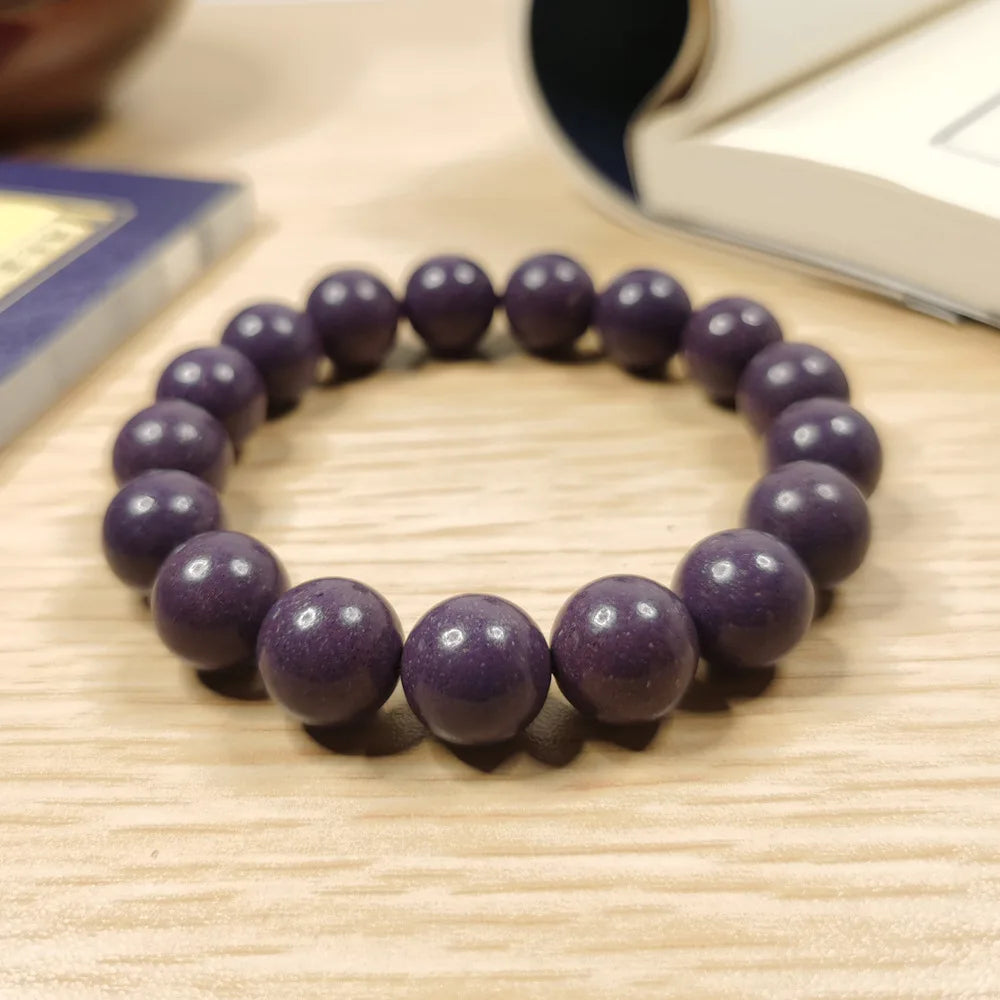 Herbal Chinese Medicine Purple Qi Donglai Purple Fragrant Bead Bracelet for Men and Women's Buddha Bead Single Circle HandString